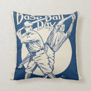 Baseball Days Throw Pillow