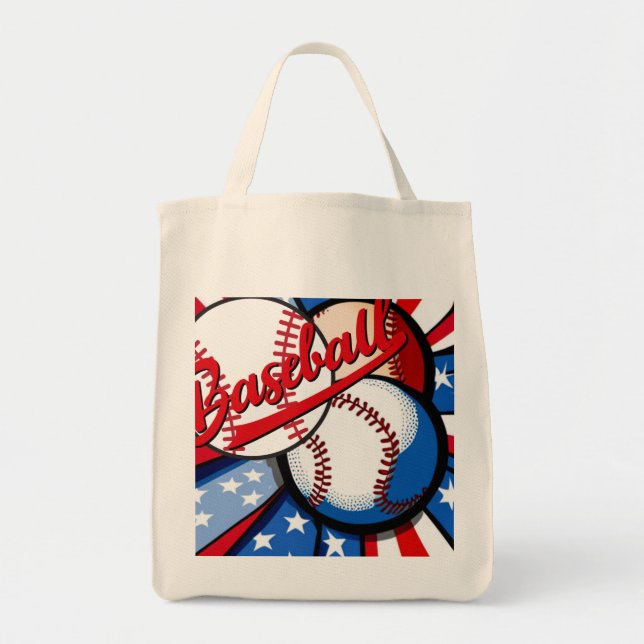 Baseball Days Tote Bag (Front)