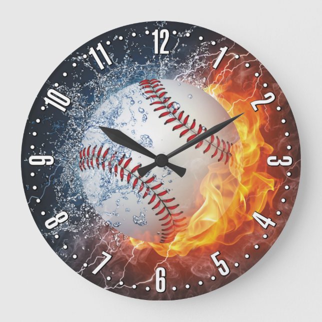 Baseball Decorative Wall Clock (Front)