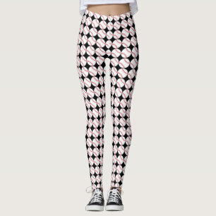 Baseball Design All-Over Print Leggings