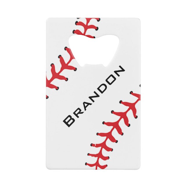 Baseball Design Bottle Opener Credit Card Bottle Opener (Front)