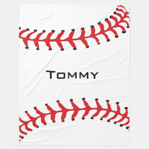 Baseball Design Fleece Blanket