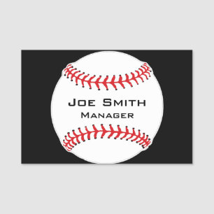 Baseball Design Name Tag