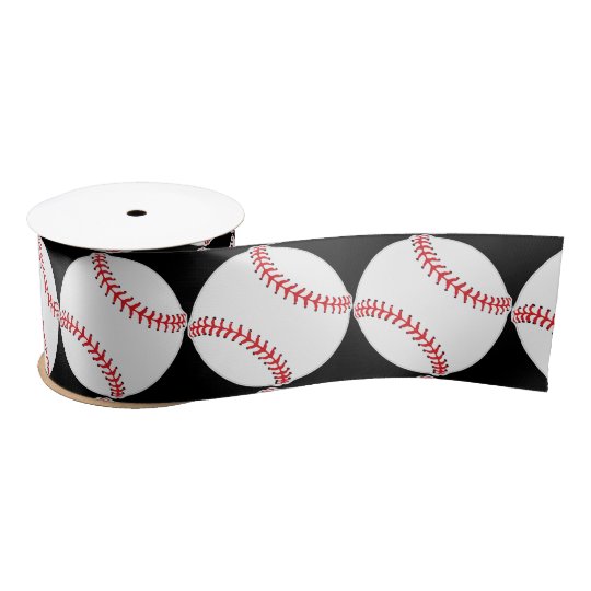 Baseball Design Ribbon Satin Ribbon | Zazzle.ca