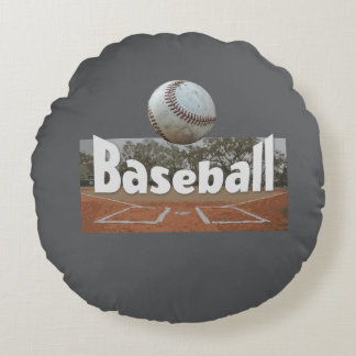 Baseball design round pillow