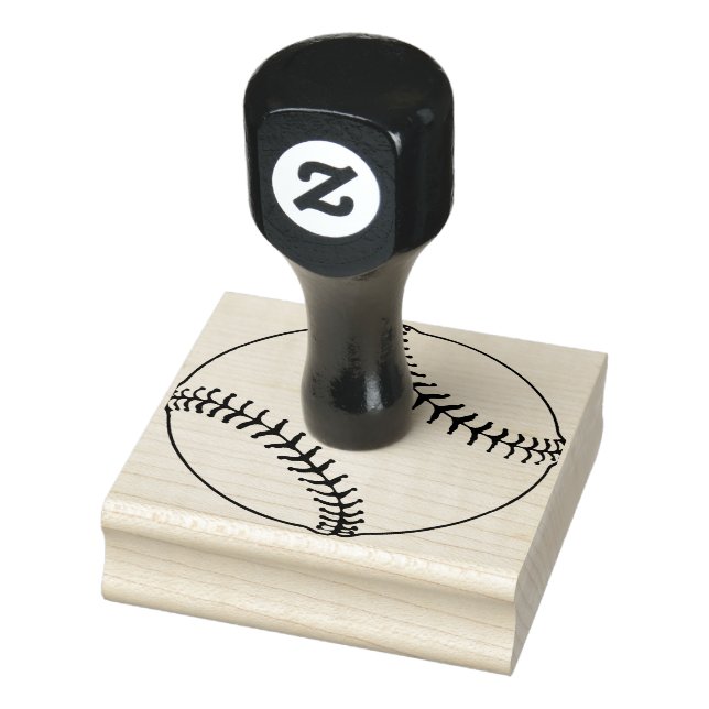 Baseball Design Wooden Stamp (Stamp)