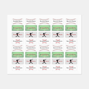 Baseball Designs Name Labels