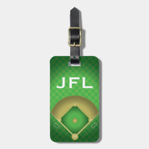 Baseball Diamond Design Luggage Tag