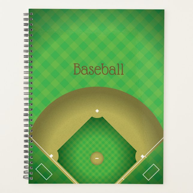 Baseball Diamond Design Planificateur hebdomadaire (Devant)