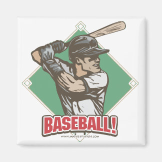 Baseball Diamond Slugger Sports Gear Magnet