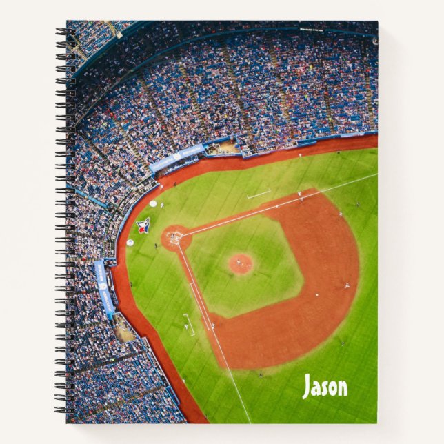 Baseball Diamond Themed Notebook Lined (Front)