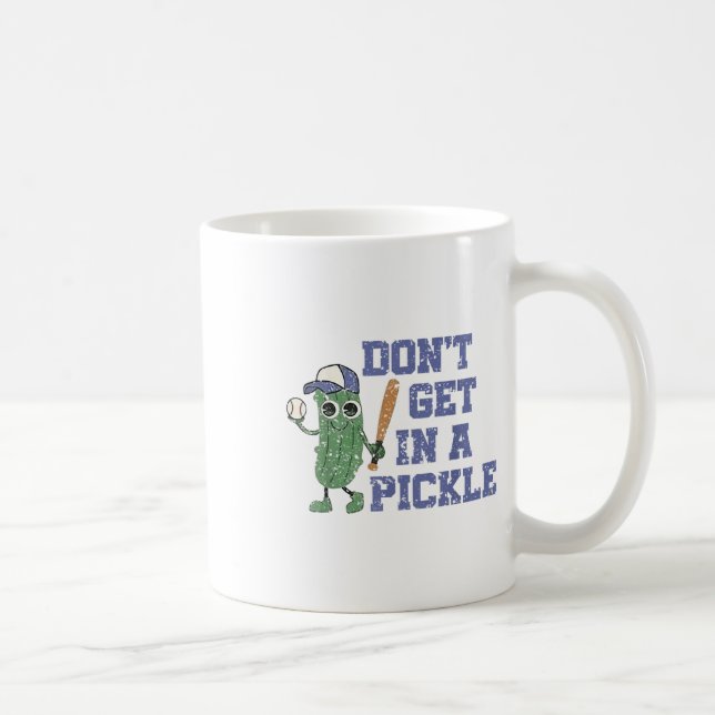 Baseball Dont Get In A Pickle  Coffee Mug (Right)