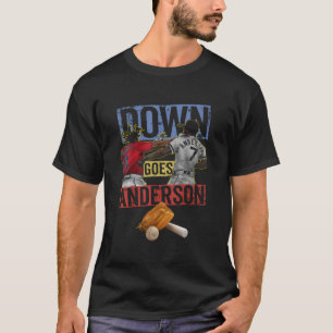 Baseball Down Goes Anderson Funny T-Shirt
