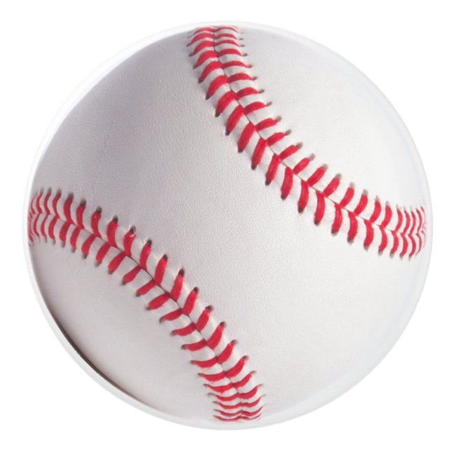 Baseball Drawer Pull Knob Handle Sports Room Decor (Front)
