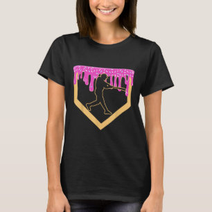Baseball Drip Boy Home Plate Ice Cream Youth Baseb T-Shirt