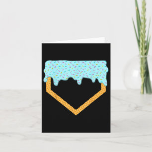 Baseball Drip Boys Home Plate Ice Cream Sport Play Card