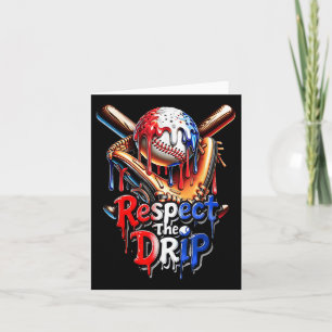 Baseball Drip Boys Home Plate Respect The Drip 4th Card