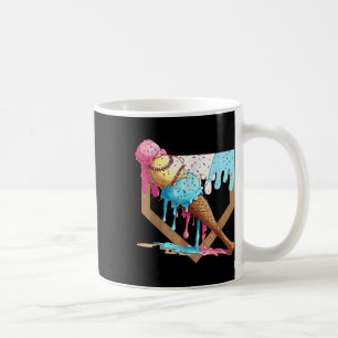 Baseball Drip For Boys Home Plate Ice Cream Drip Y Coffee Mug