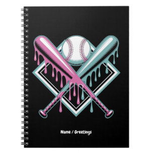 Baseball Drip For Boys Ice Cream Bat – Cool Youth  Notebook