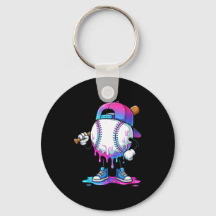 Baseball drip for boys ice cream drip baseball keychain