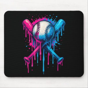 Baseball Drip For Boys Ice Cream Drip Toddler Boys Mouse Pad