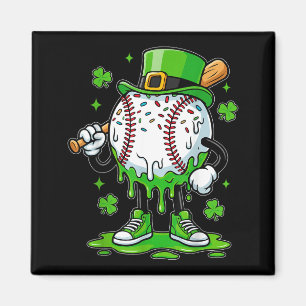 Baseball Drip For Boys Ice Cream Drip Youth St Pat Magnet