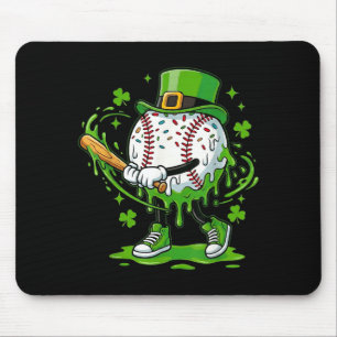 Baseball Drip For Boys Ice Cream Drip Youth St Pat Mouse Pad