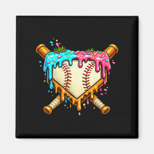 Baseball drip for boys ice cream dripping baseball magnet