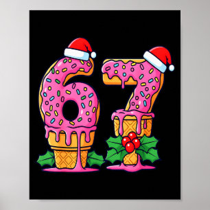 Baseball Drip Ice Cream 67 Baseball Lifestyle 101  Poster