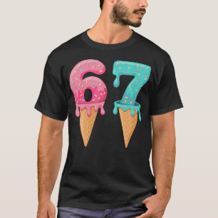 Baseball Drip Ice Cream 67 Baseball Lifestyle 101 T-Shirt