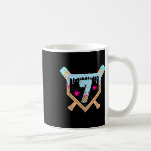 Baseball Drip Ice Cream Dripping 7 Year Old 7th Bi Coffee Mug