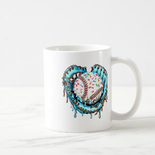 Baseball Drip Ice Cream Sprinkles Baseball Glove Coffee Mug