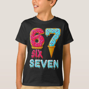 Baseball Drip Number 67 Player 67 Meme Ice Cream D T-Shirt