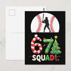 Baseball Drip Number 67 Player Or 67th Birthday 25 Postcard