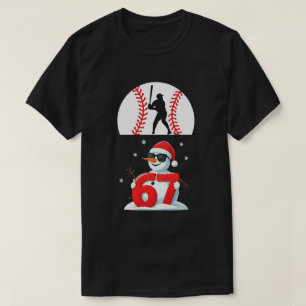 Baseball Drip Number 67 Player Or 67th Birthday 25 T-Shirt