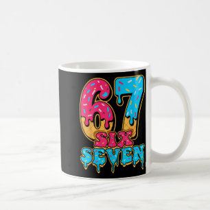 Baseball Drip Number 67 Player Or 67th Birthday  Coffee Mug