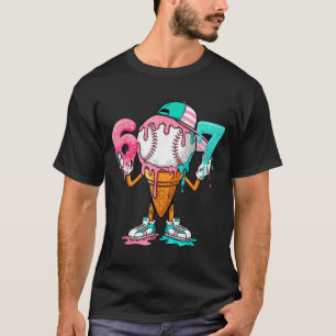 Baseball Drip Number 67 Player Or 67th Birthday  T-Shirt