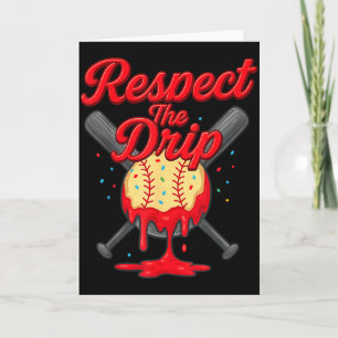 Baseball Drip Team For Boys And Girls Ice Cream Co Card