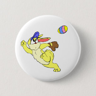 Baseball Easter 2 Inch Round Button