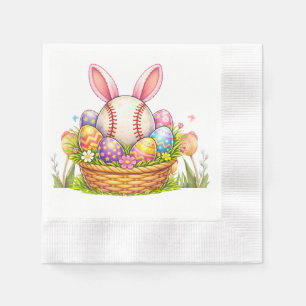 Baseball Easter themed Napkin