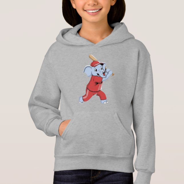 Baseball Elephant Cartoon (Front)