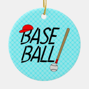Baseball Exclamation Ceramic Ornament