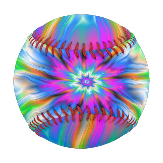 Baseball  Exploding Palette of Blue and Pink (Front)