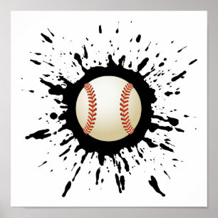Baseball Explosion Poster
