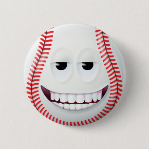 Baseball Face 2 2 Inch Round Button