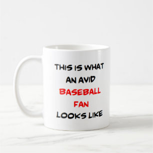 baseball fan, avid coffee mug