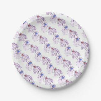 Baseball Fan Bride Paper Plate