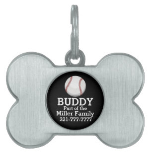Baseball Fan Pet Tag