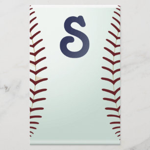 Baseball fan stationery