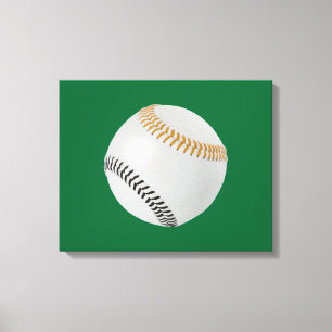 Baseball Fan-tastic_Color Laces_go_bk Canvas Print